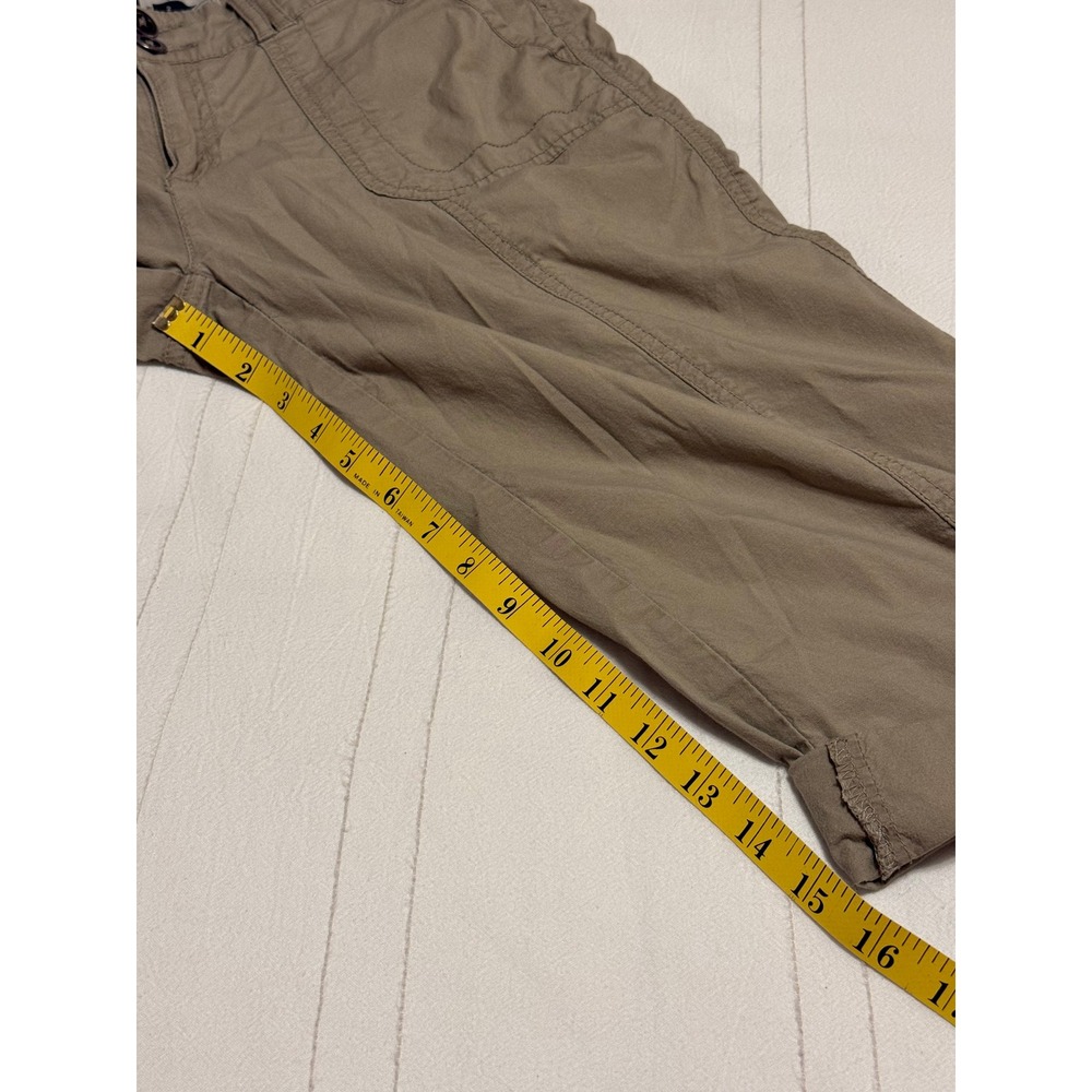 Alpine Design Khaki Capri Pants Womens Size 2 Tan Utility Hiking Crop Trousers - Picture 5 of 5